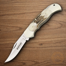 Boker Optima Series Folding Knife 3.63" 440C Steel Blade Stagh Handle