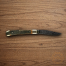Boker Schloss Burg Trapper Folding Knife O1 Steel Blade Oak Handle.