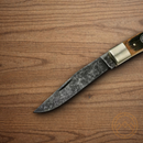 Boker Schloss Burg Trapper Folding Knife O1 Steel Blade Oak Handle.