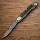 Boker Schloss Burg Trapper Folding Knife O1 Steel Blade Oak Handle.