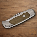 Boker Optima Folding Knife 3.75" 440C Steel Blade Green Micarta Handle.