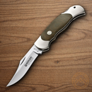 Boker Optima Folding Knife 3.75" 440C Steel Blade Green Micarta Handle.