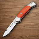 Boker Optima Night Folding Knife 3.5" 4034 Steel Blade Orange Synthetic Handle.