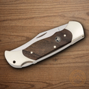 Boker Optima Folding Knife 3.75" 4034 Steel Blade Walnut Handle