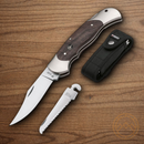 Boker Optima Folding Knife 3.75" 4034 Steel Blade Walnut Handle