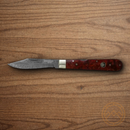 Boker Annual 2020 Folding Knife 3.13" Damascus Steel Blade Curly Birch Handle.