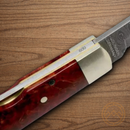 Boker Annual 2020 Folding Knife 3.13" Damascus Steel Blade Curly Birch Handle.