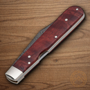 Boker Annual 2020 Folding Knife 3.13" Damascus Steel Blade Curly Birch Handle.