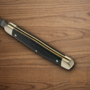 Boker Stockman Folding Knife 3" 01 Steel Blade Black Micarta Handle.