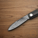 Boker Prime Barlow Folding Knife Damascus Steel Blade Walnut Handle.