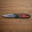 Boker Kalashnikov Folding Knife 3.75" Damascus Steel Blade Black Aluminum Handle