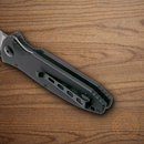 Boker Kalashnikov Folding Knife 3.75" Damascus Steel Blade Black Aluminum Handle