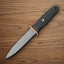 Boker Applegate-Fairbairn Fighting Fixed Knife 6" 440C Steel Blade Black Delrin Handle