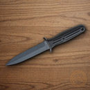 Boker Applegate-Fairbairn Combat Fixed Knife 6" 440C Steel Blade Black Delrin Handle