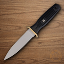Boker Applegate-Fairbairn Fixed Knife 4.5" 440C Steel Blade Black Delrin Handle.