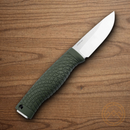 Boker Bronco Mini Fixed Knife 3.5" CPM-3V Carbon Steel Blade Green TPE Handle