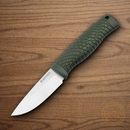 Boker Bronco Mini Fixed Knife 3.5" CPM-3V Carbon Steel Blade Green TPE Handle