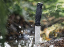 Boker Bronco Fixed Knife 4.5" CPM-3V Carbon Steel Blade Black TPE Handle