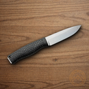Boker Bronco Fixed Knife 4.5" CPM-3V Carbon Steel Blade Black TPE Handle