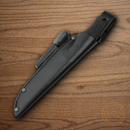 Boker Bronco Fixed Knife 4.5" CPM-3V Carbon Steel Blade Black TPE Handle
