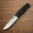 Boker Bronco Fixed Knife 4.5" CPM-3V Carbon Steel Blade Black TPE Handle