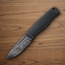 Boker Bronco Mini Fixed Knife 3.5" 80CrV2 Carbon Steel Blade Black TPE Handle