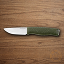 Boker Bronco Mini Fixed Knife 3.5" CPM-3V Carbon Steel Blade Green TPE Handle