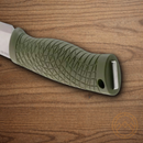 Boker Bronco Mini Fixed Knife 3.5" CPM-3V Carbon Steel Blade Green TPE Handle