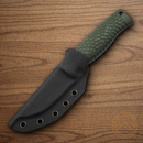 Boker Bronco Mini Fixed Knife 3.5" CPM-3V Carbon Steel Blade Green TPE Handle