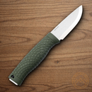 Boker Bronco Mini Fixed Knife 3.5" CPM-3V Carbon Steel Blade Green TPE Handle