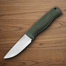 Boker Bronco Mini Fixed Knife 3.5" CPM-3V Carbon Steel Blade Green TPE Handle
