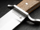 Boker Trench Fixed Knife 5.63" Carbon Steel Blade Brown Wood Handle.