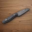 Boker Daily Knives AK1 Fixed Knife 3.13" Damascus Steel Blade Carbon Fiber Handle