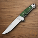 Boker Vollintegral 2.0 Fixed Knife 4.63" 440C Steel Blade  Green Curly Birch Handle
