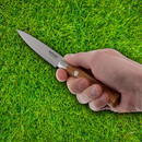 Boker Paring Kitchen Knife 4" Damascus Steel Blade Olive Wood Handle