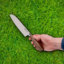 Boker Core Santoku Kitchen Knife 6.5" X50CrMoV15 Steel Blade Walnut Handle