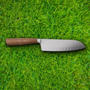 Boker Core Santoku Fluted Edge Kitchen Knife 6.5" X50CrMoV15 Steel Blade Walnut Handle