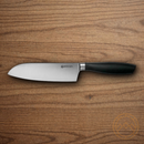 Boker Core Pro Santoku Kitchen Knife 2.75" X50CrMoV15 Steel Blade Black Synthetic Handle