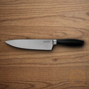 Boker Core Pro Fluted Kitchen Knife 8.13" X50CrMoV15 Steel Blade Black Synthetic Handle