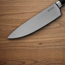Boker Core Pro Fluted Kitchen Knife 8.13" X50CrMoV15 Steel Blade Black Synthetic Handle