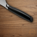 Boker Core Pro Fluted Kitchen Knife 8.13" X50CrMoV15 Steel Blade Black Synthetic Handle