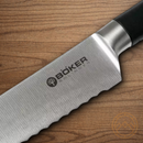 Boker Core Pro Bread Kitchen Knife 8.63" X50CrMoV15 Steel Blade Black Synthetic Handle