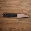 Boker AK1 Fixed Knife 3.13" Damascus Steel Blade Carbon Fiber Handle.