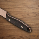 Boker AK1 Fixed Knife 3.13" Damascus Steel Blade Carbon Fiber Handle.