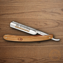 Boker Razor Celebrated Folding Knife 3.5" Carbon Steel Blade Olive Wood Handle.