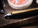 Boker 14er Razor Folding Knife 3.25" Carbon Steel Blade Black Acrylic Handle