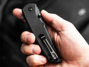 Boker Blackjay Folding Knife 3.5" 440 Steel Blade Black G10 Handle