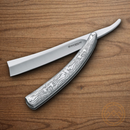 Boker Fleet Street Razor Folding Knife 4.63" Stainless Steel Blade Silver 440 Stainless Handle