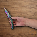 Boker Magnum Rainbow Folding Knife 3.75" Stainless Steel Blade Mermaid Embellished Handle
