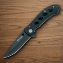 Boker Magnum  Shadow Folding Knife 3.25" 440 Steel Blade Black Aluminum Handle